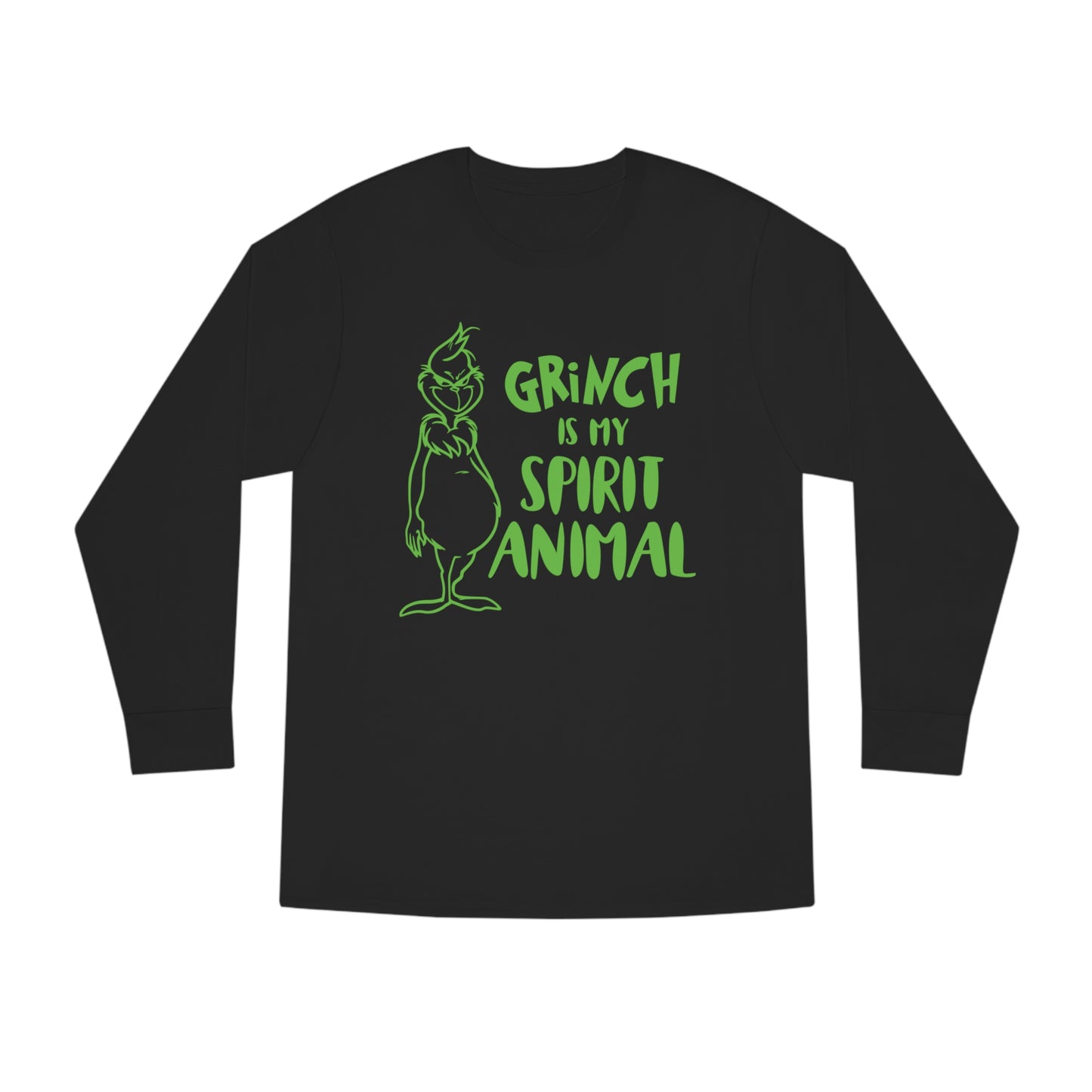 Grinch is My Spirit Animal Christmas Long Sleeve T-Shirt