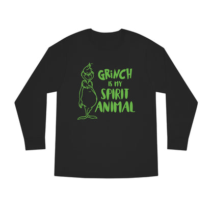 Grinch is My Spirit Animal Christmas Long Sleeve T-Shirt