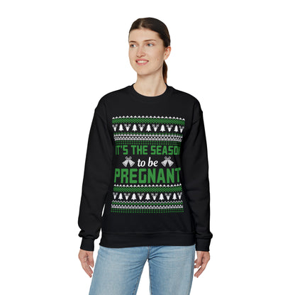 It's the Season To Be Pregnant Christmas Ugly Sweater Sweatshirt