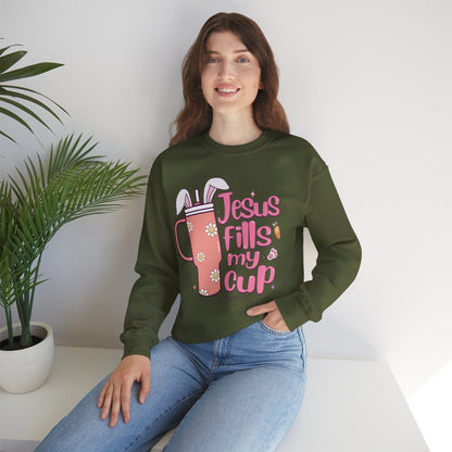 Jesus Fills My Cup Easter Sweatshirt