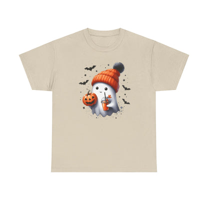 Cute Ghost Halloween Shirt Ghost With Hat Pumpkin Juice T-Shirt