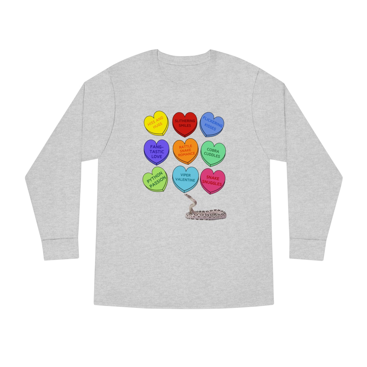 Snake Sweethearts Valentine Long Sleeve T-shirt