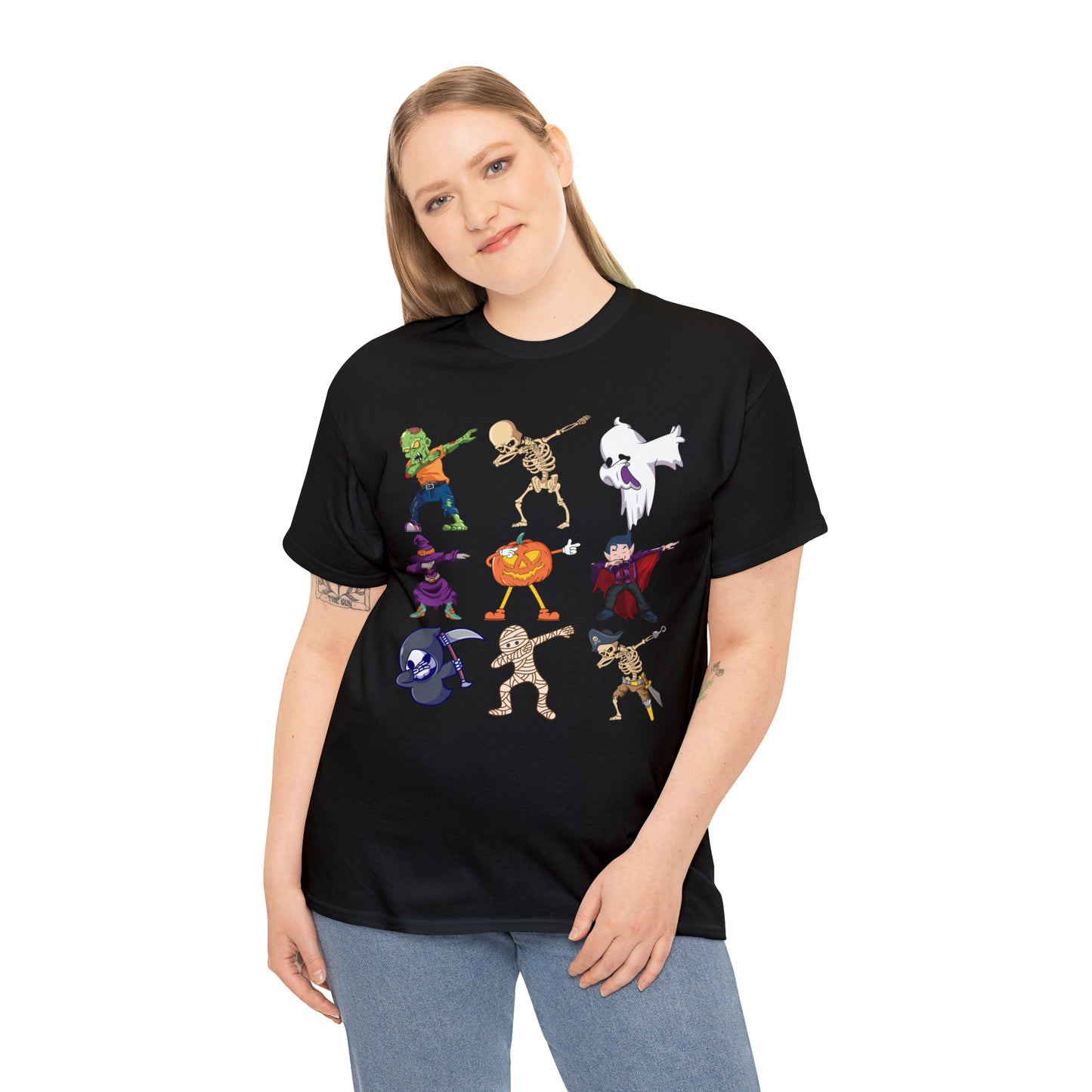 Dabbing Monsters Halloween Short Sleeve Tee