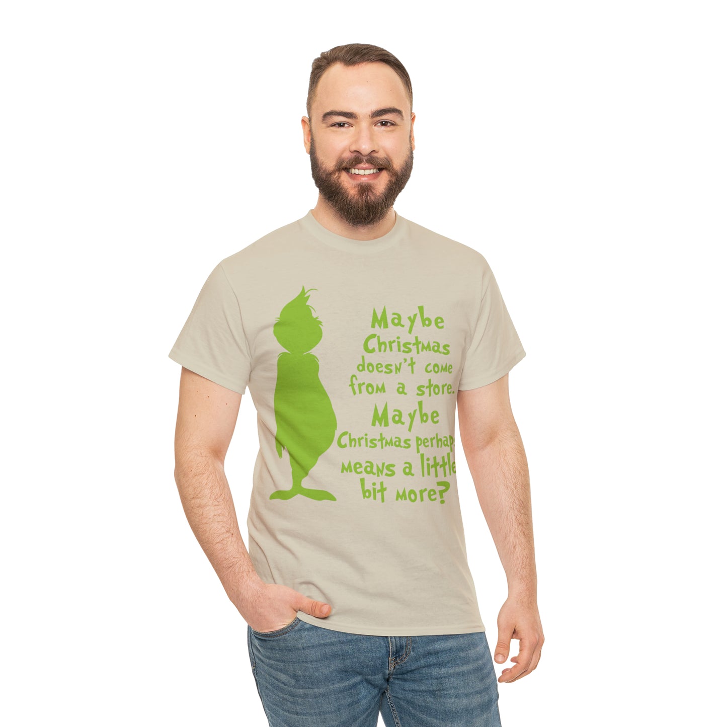 Maybe Christmas Doesn't Come From a Store Grinch Christmas Short Sleeve Tee