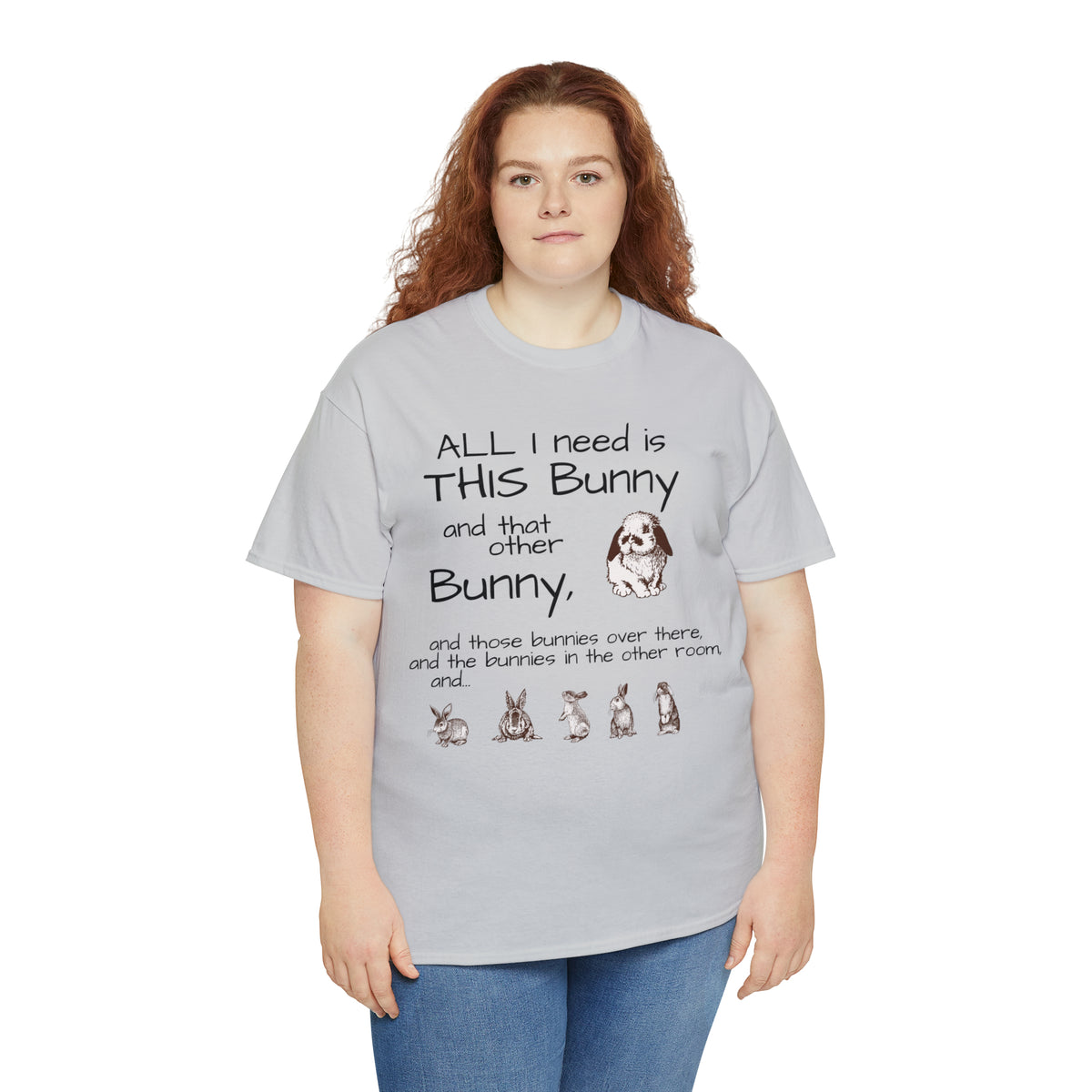 All The Bunnies Rabbit lover Unisex Heavy Cotton Tee