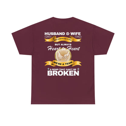 Husband & Wife Not Always Eye to Eye But Always Heart to Heart Short Sleeve Tee