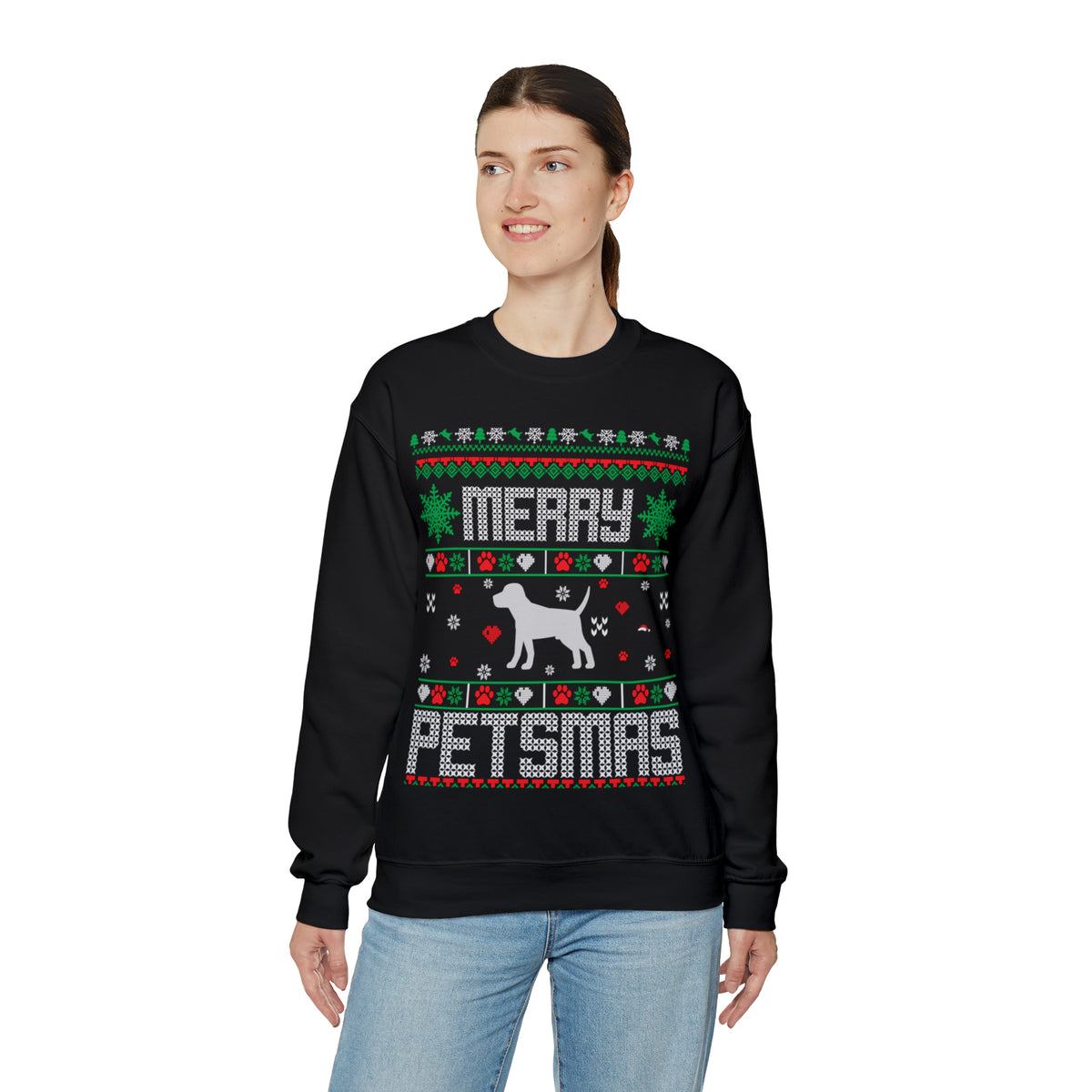 Merry Petsmas Christmas Ugly Sweater Sweatshirt
