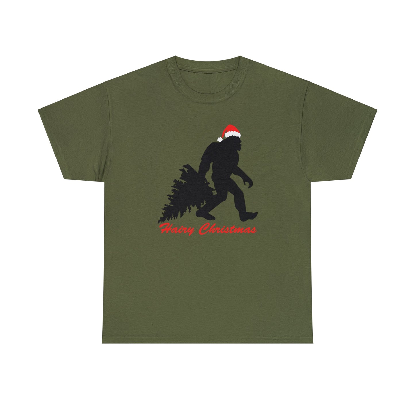 Sasquatch Big Foot Hairy Christmas Short Sleeve Tee