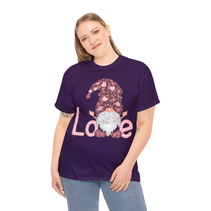 Love Gnome Valentine Short Sleeve Tee