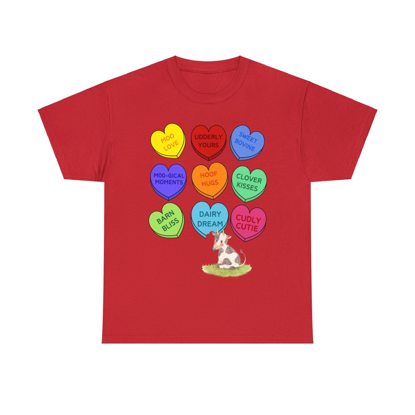 Cow Sweethearts Valentine Short Sleeve Tee