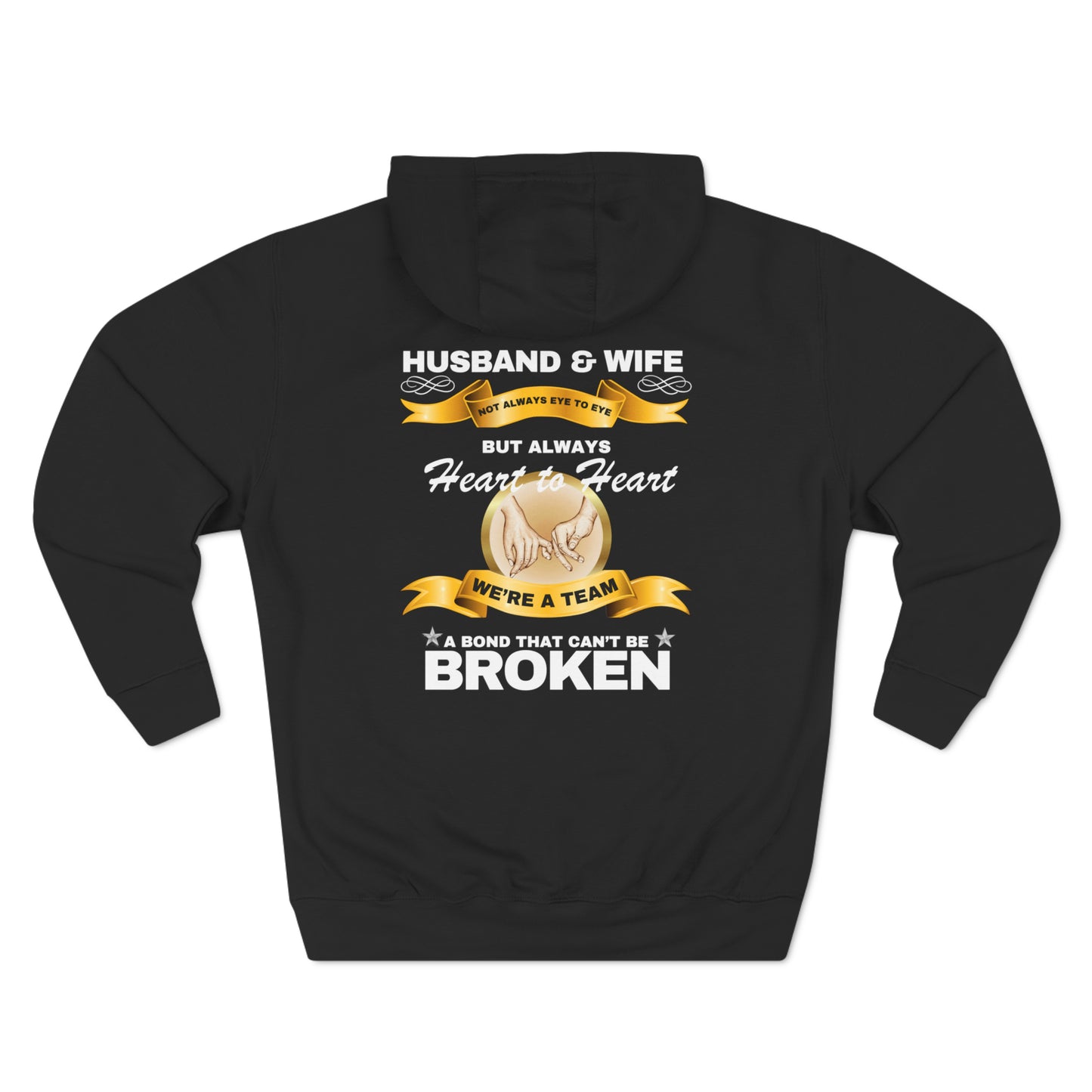 Husband & Wife Not Always Eye to Eye But Always Heart to Heart Pullover Hoodie