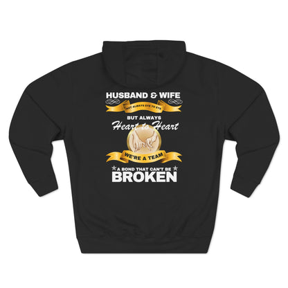 Husband & Wife Not Always Eye to Eye But Always Heart to Heart Pullover Hoodie