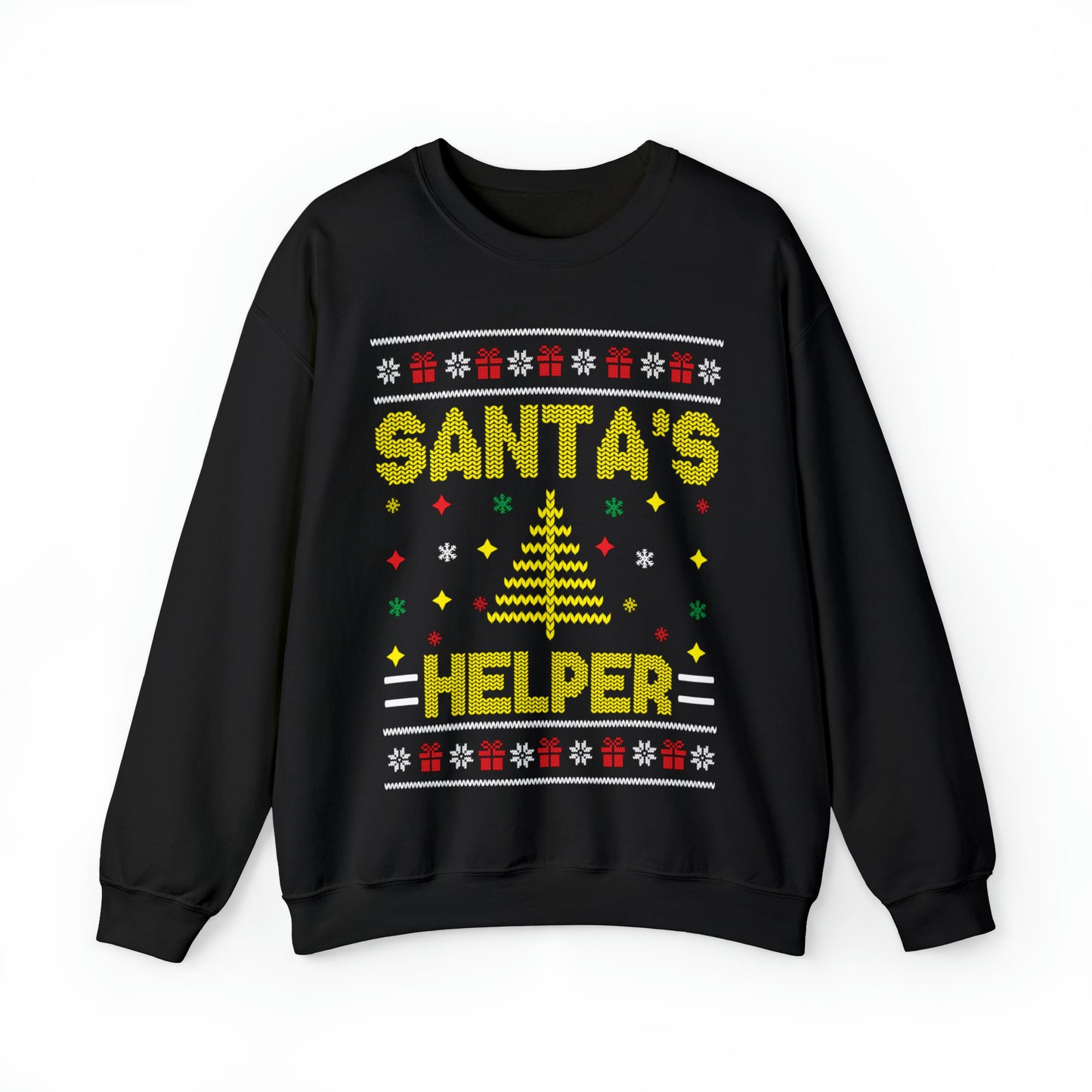 Santa's Helper Christmas Ugly Sweater Sweatshirt