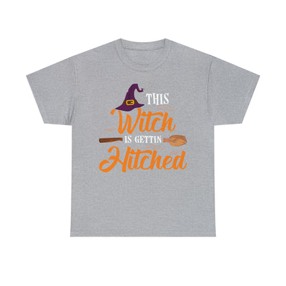 This Witch Is Getting Hitched Wedding Halloween Short Sleeve Tee