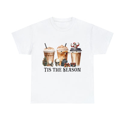 Skeleton Latte Christmas Short Sleeve Tee