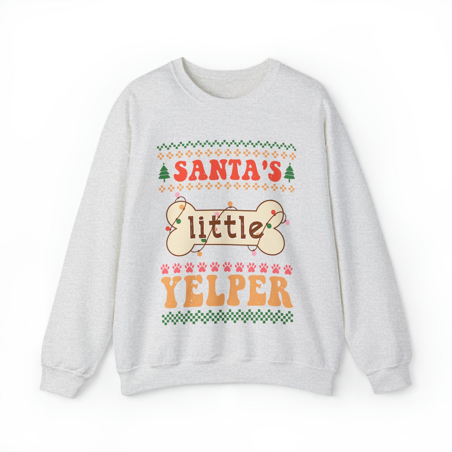 Santa's Little Yelper Christmas Ugly Sweater Sweatshirt