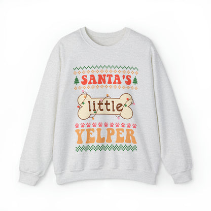 Santa's Little Yelper Christmas Ugly Sweater Sweatshirt