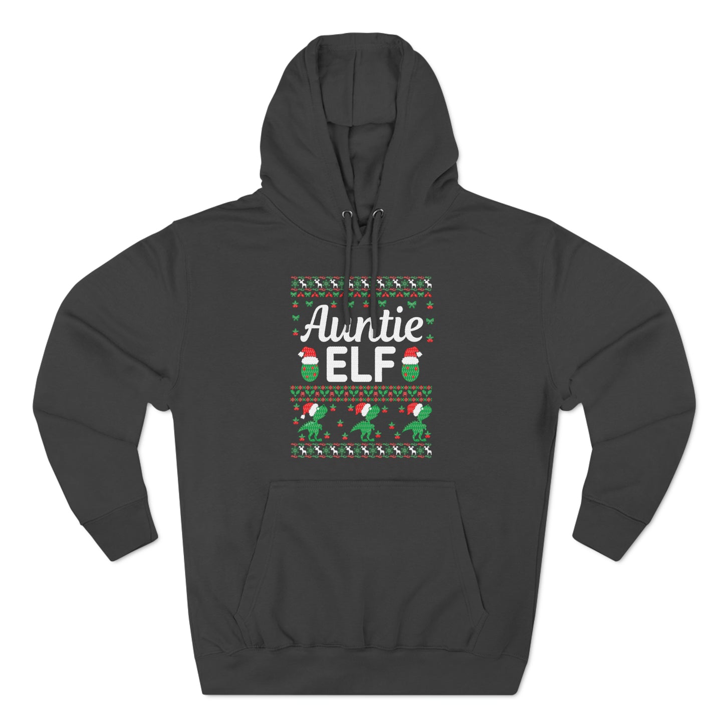 Auntie Elf Christmas Ugly Sweater Pullover Hoodie