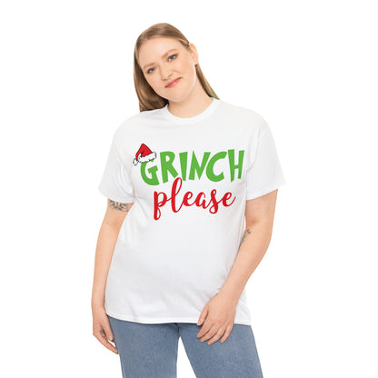 Grinch Please Christmas Short Sleeve Tee