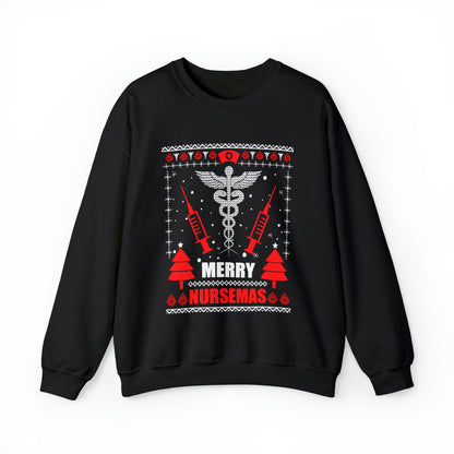 Merry Nursemas Ugly Christmas Sweater Sweatshirt