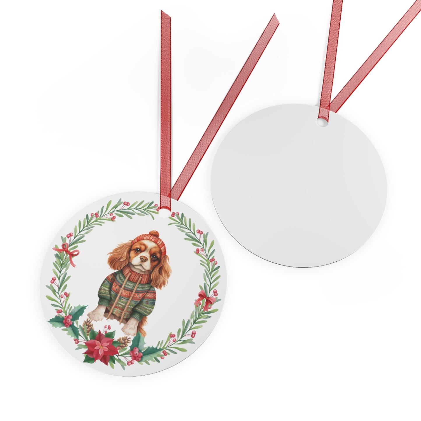 Cavalier King Charles Spaniel Dog in Sweater Ornament