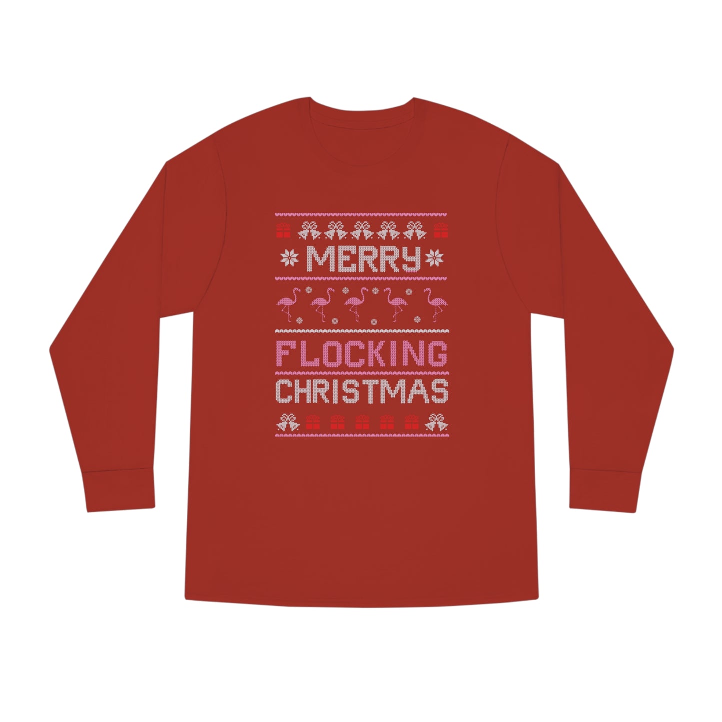 Merry Flocking Christmas Ugly Christmas Sweater Long Sleeve T-shirt