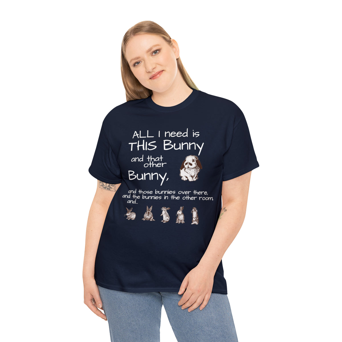 All The Bunnies Rabbit lover Unisex Heavy Cotton Tee