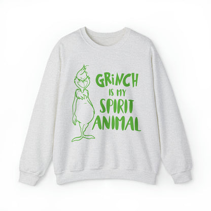 Grinch is My Spirit Animal Christmas Sweatshirt