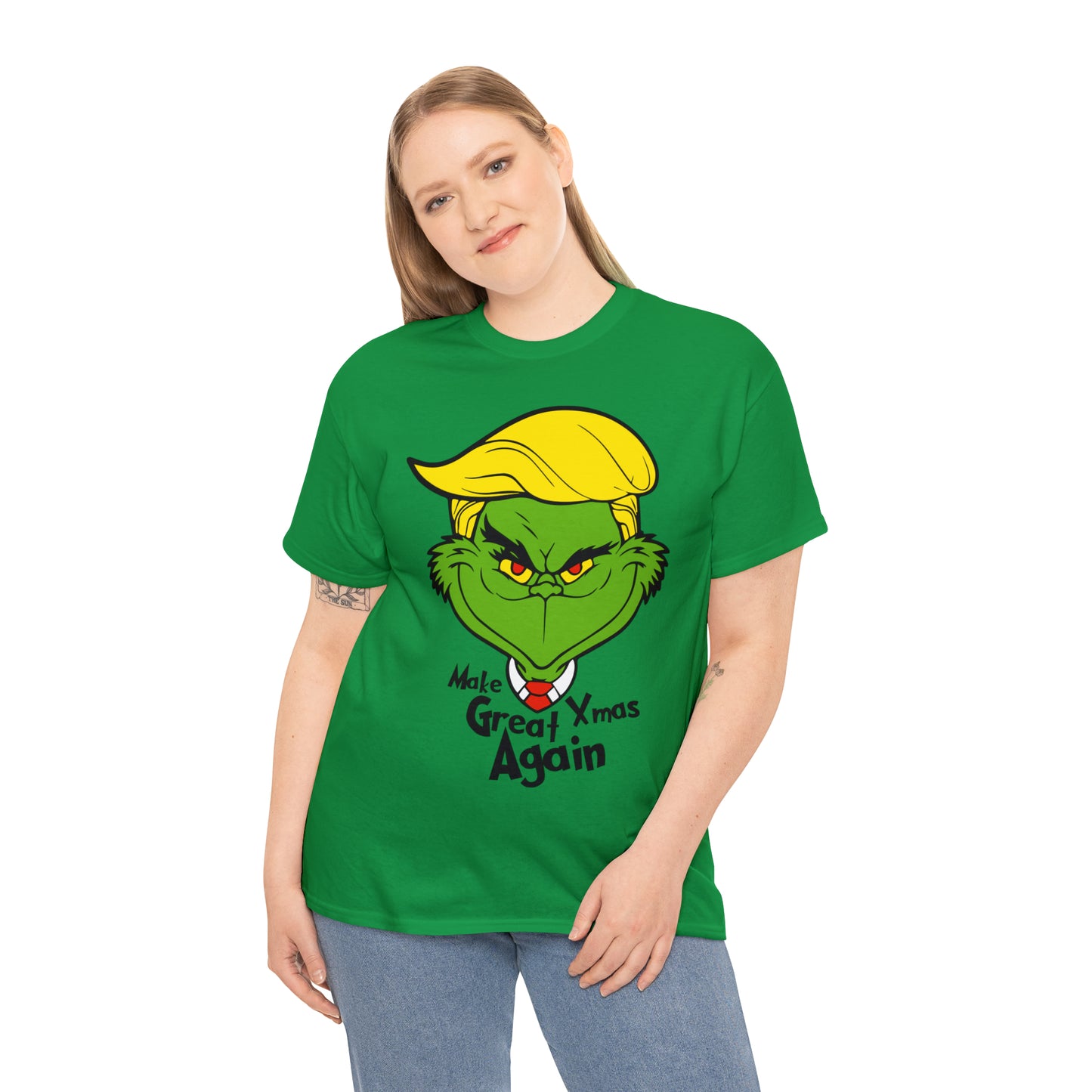 Make Xmas Great Again Grinch Christmas Short Sleeve Tee