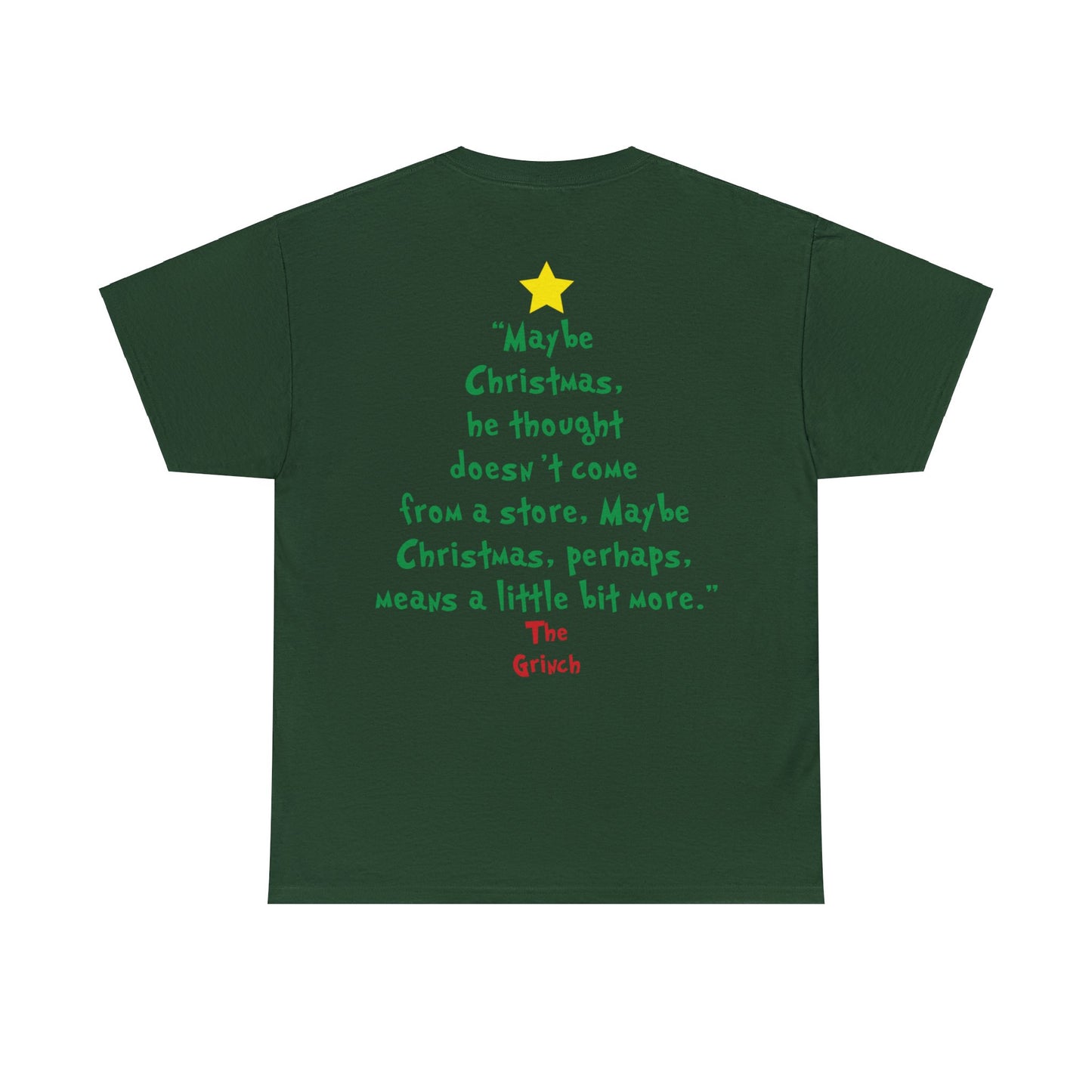 Grinch Maybe Christmas Tree Christmas Short Sleeve Tee