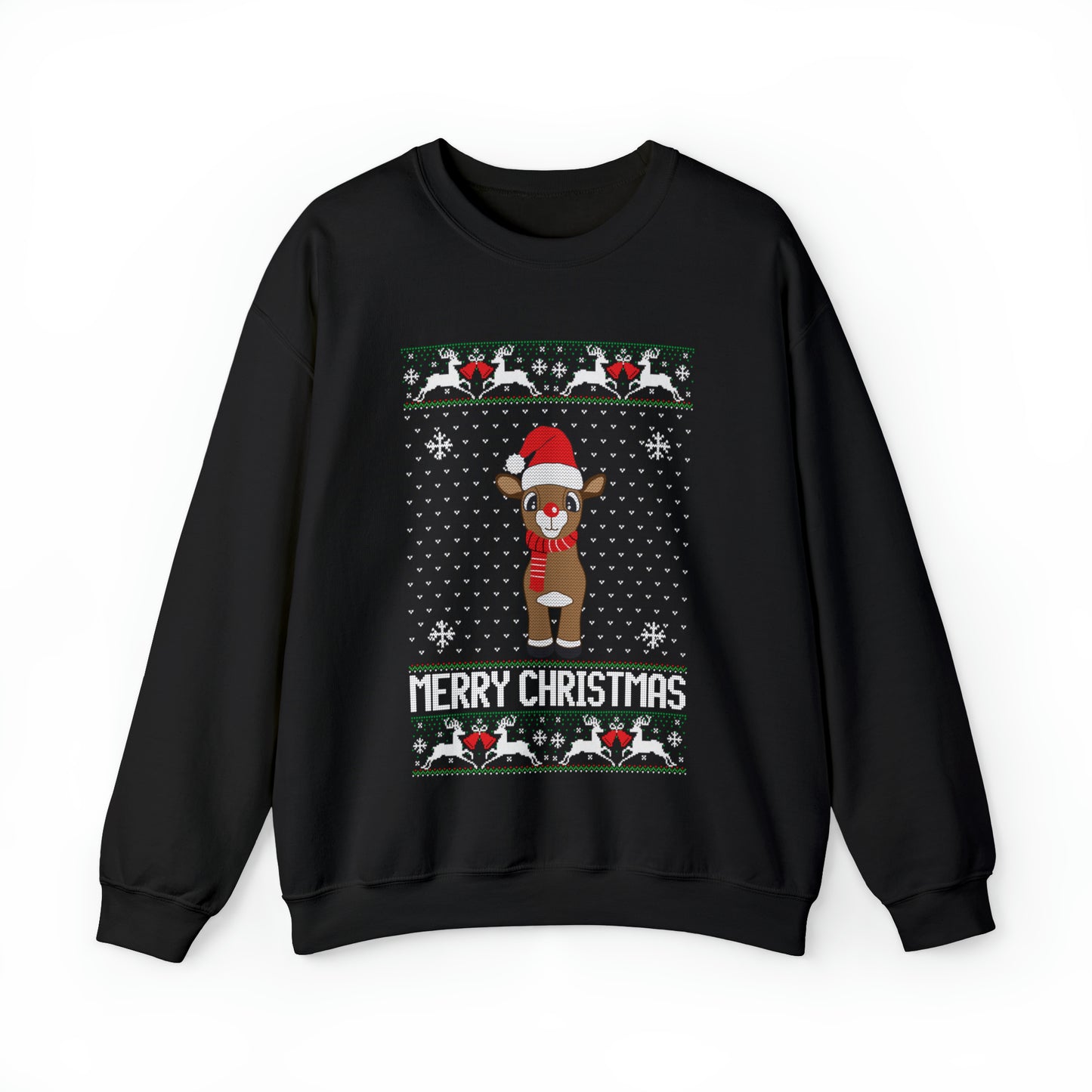 Merry Christmas Rudolph Ugly Christmas Sweater Sweatshirt