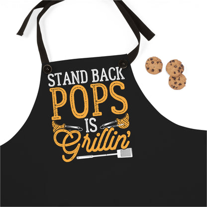 Stand Back Pops is Grilling Apron