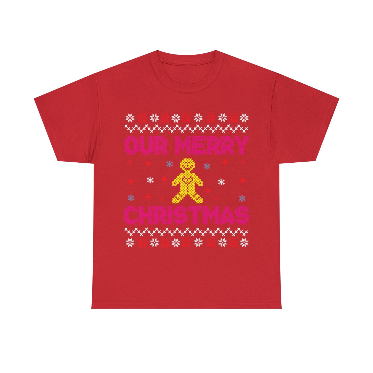 Our Merry Christmas Ugly Sweater Short Sleeve Tee