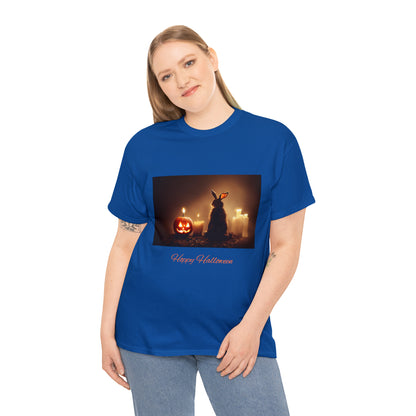 Hoppy Halloween Shirt Rabbit lover cotton Tee Tshirt
