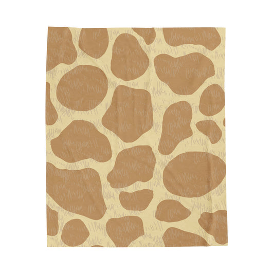 Giraffe Skin Print Pattern Blanket