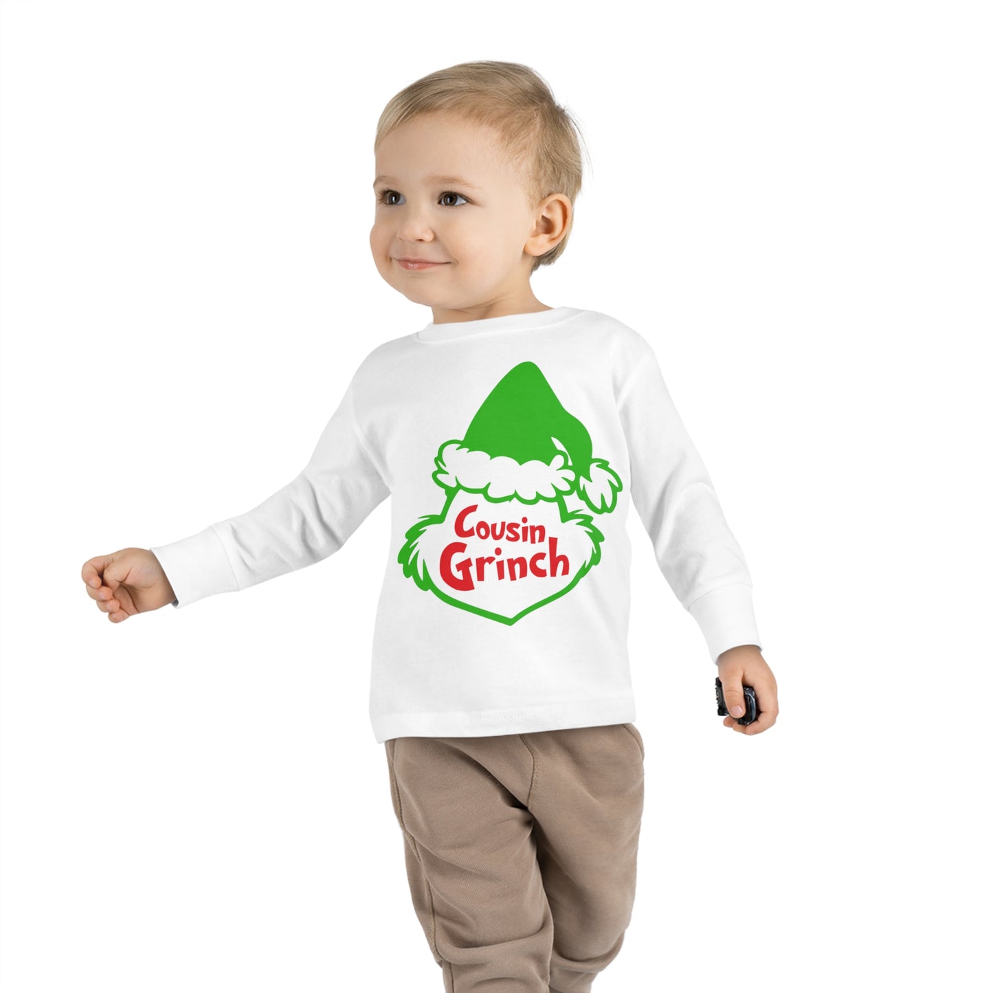 Cousin Grinch Christmas Toddler Long Sleeve Tee