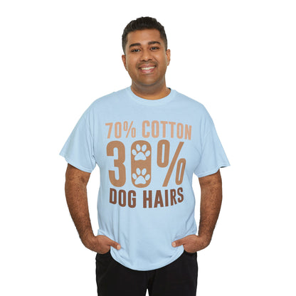 70% Cotton 30% Dog Hairs Short Sleeve Tshirt