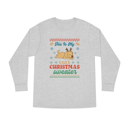 Golden Retriever This is My Ugly Christmas Sweater Long Sleeve Tee
