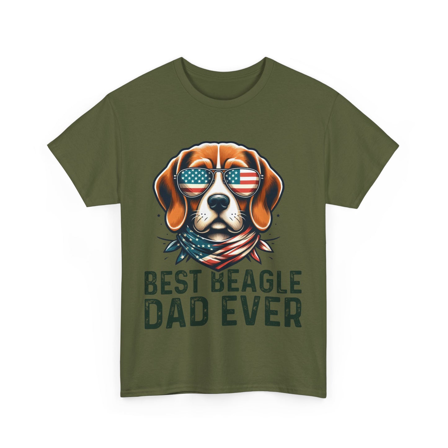 Best Beagle Dad Ever Short Sleeve Tee