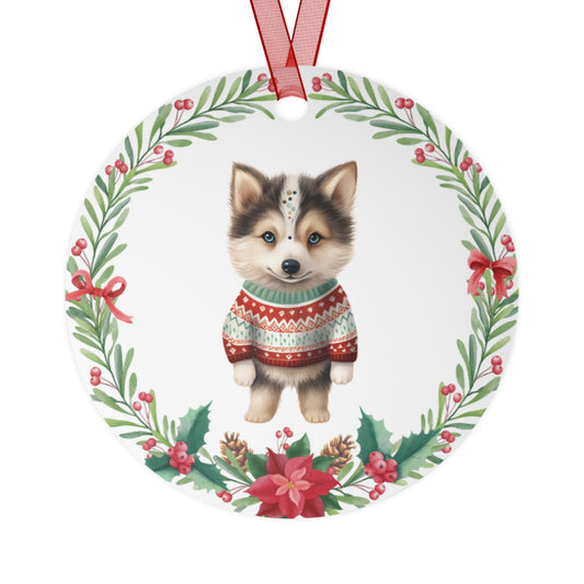 Dog in Sweater Ornament