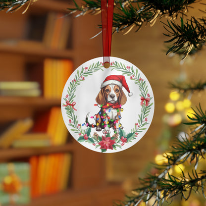 Beagle Dog in Lights Ornament