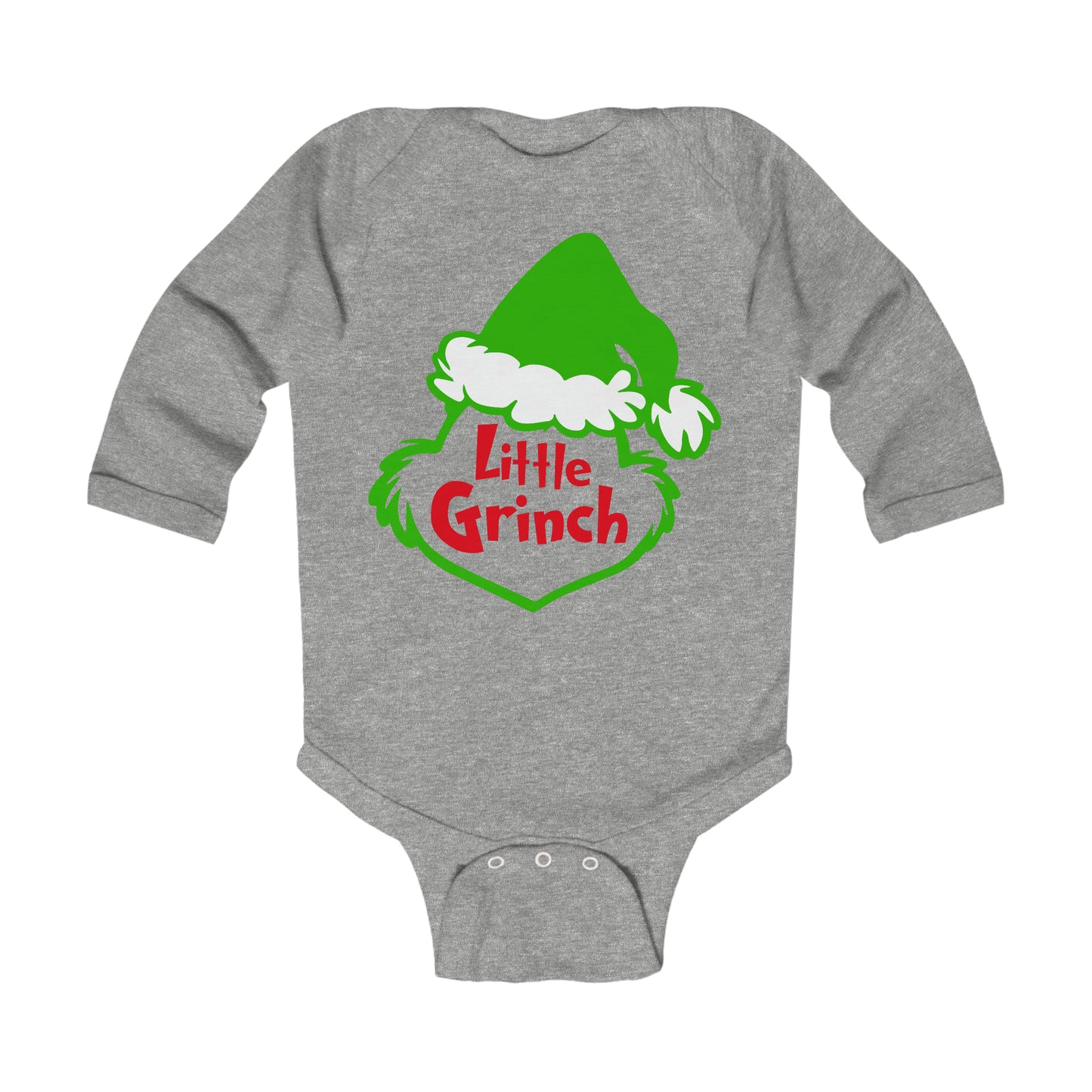 Little Grinch Christmas Infant Long Sleeve Bodysuit