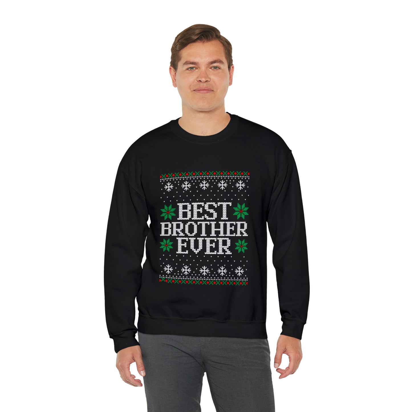 Best Brother Ever Christmas Ugly Sweater Sweatshirt