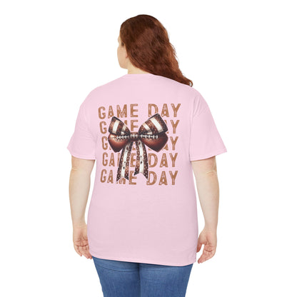 Football Game Day Coquette Bows T-Shirt