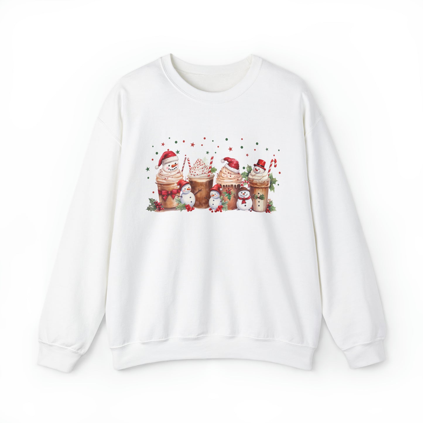 Snowmen Coffee Latte Christmas Sweatshirt