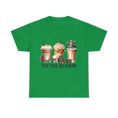 Skeleton Latte Christmas Short Sleeve Tee