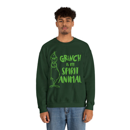 Grinch is My Spirit Animal Christmas Sweatshirt