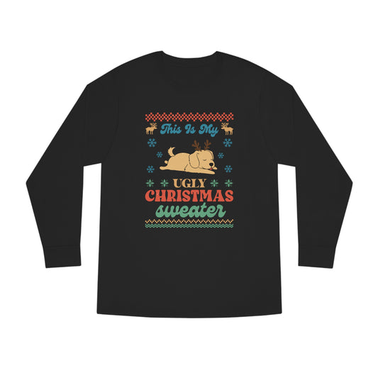 Golden Retriever This is My Ugly Christmas Sweater Long Sleeve Tee