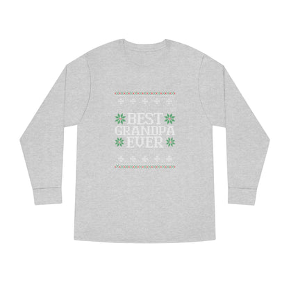 Best Grandpa Ever Christmas Ugly Sweater Long Sleeve T-shirt