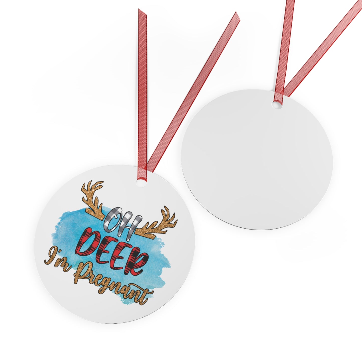 Oh Deer I'm Pregnant Pregnancy Ornament